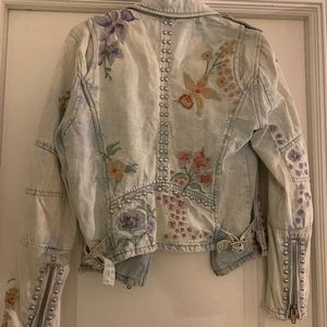 Embroidered jean jacket